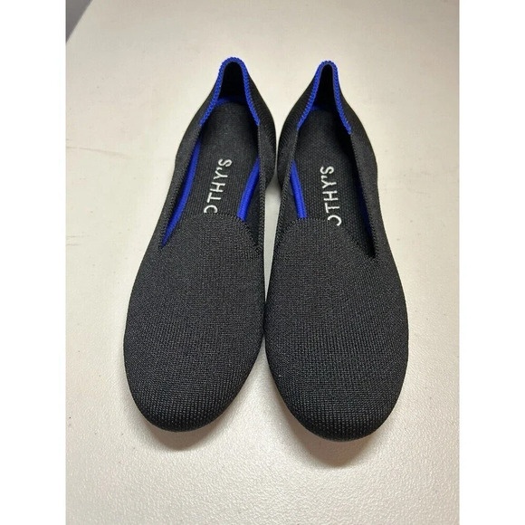 Rothy's women's black loafers slip on shoes size 7 EXCELLENT COND. - Picture 2 of 8